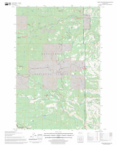 US Forest Service - Topo Frost Mountain, WA FSTopo Legacy digital map