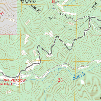 US Forest Service - Topo Frost Mountain, WA FSTopo Legacy digital map