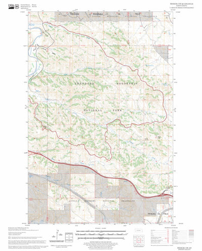 US Forest Service - Topo Fryburg NW, ND FSTopo Legacy digital map