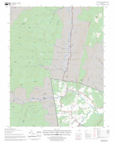 US Forest Service - Topo Fulks Run, VA FSTopo Legacy digital map