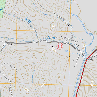 US Forest Service - Topo Fulks Run, VA FSTopo Legacy digital map