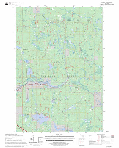 US Forest Service - Topo Fuller, MI FSTopo Legacy digital map