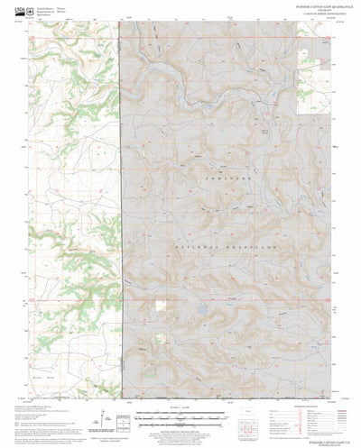 US Forest Service - Topo Furnish Canyon East, CO FSTopo Legacy digital map
