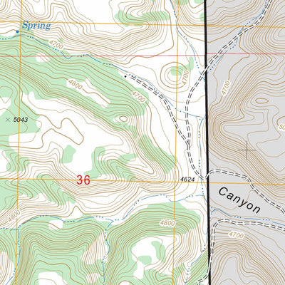 US Forest Service - Topo Furnish Canyon East, CO FSTopo Legacy digital map
