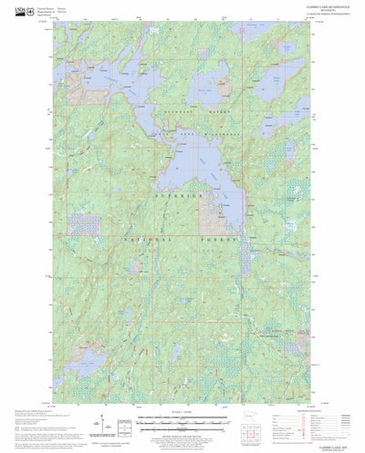 US Forest Service - Topo Gabbro Lake, MN FSTopo Legacy digital map