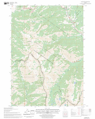 US Forest Service - Topo Galena, ID FSTopo Legacy digital map