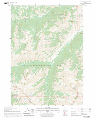 US Forest Service - Topo Galena Peak, ID FSTopo Legacy digital map