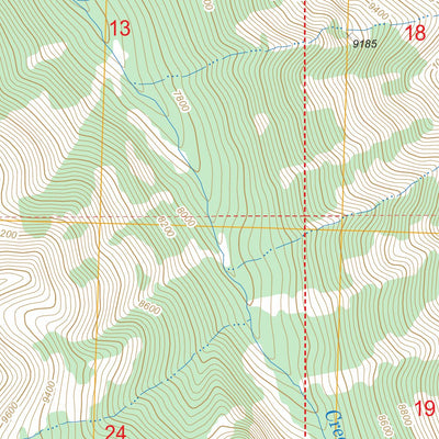 US Forest Service - Topo Galena Peak, ID FSTopo Legacy digital map