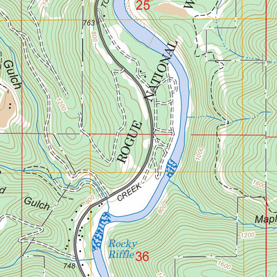 US Forest Service - Topo Galice, OR FSTopo Legacy digital map