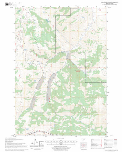 US Forest Service - Topo Gallagher Gulch, MT - ID FSTopo Legacy digital map