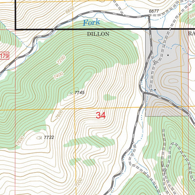 US Forest Service - Topo Gallagher Gulch, MT - ID FSTopo Legacy digital map