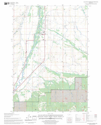 US Forest Service - Topo Gallatin Gateway, MT FSTopo Legacy digital map