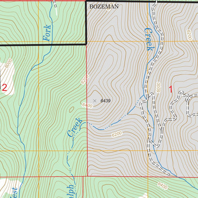 US Forest Service - Topo Gallatin Gateway, MT FSTopo Legacy digital map