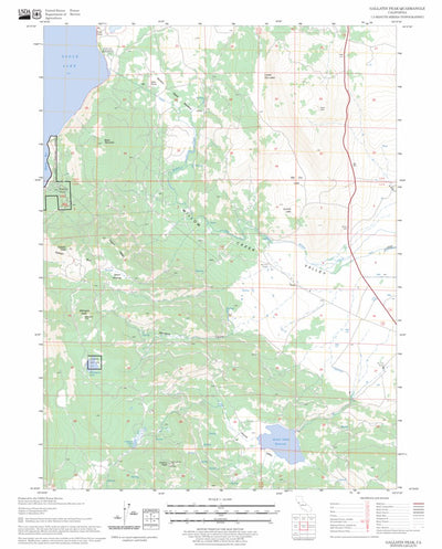 US Forest Service - Topo Gallatin Peak, CA FSTopo Legacy digital map