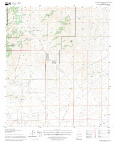 US Forest Service - Topo Galleta Flat West, AZ FSTopo Legacy digital map