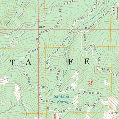 US Forest Service - Topo Gallina, NM FSTopo Legacy digital map