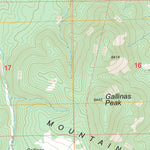 US Forest Service - Topo Gallinas Peak, NM FSTopo Legacy digital map