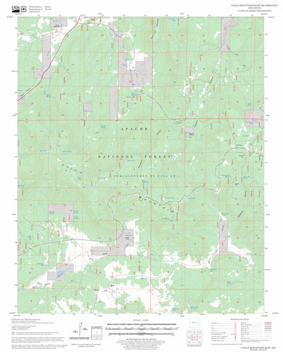 US Forest Service - Topo Gallo Mountains East, NM FSTopo Legacy digital map