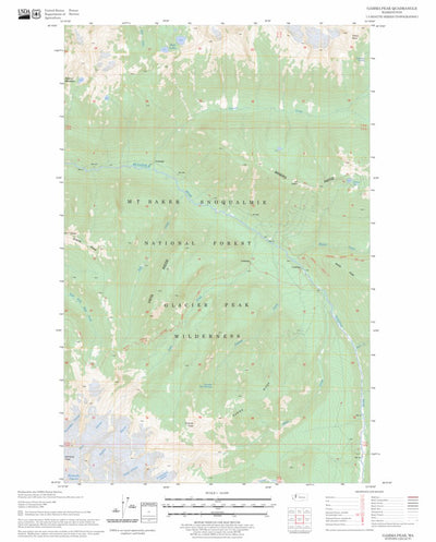 US Forest Service - Topo Gamma Peak, WA FSTopo Legacy digital map