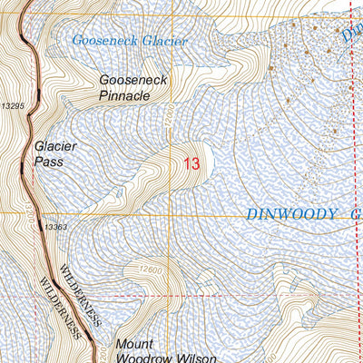 US Forest Service - Topo Gannett Peak, WY FSTopo Legacy digital map