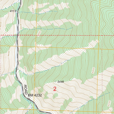 US Forest Service - Topo Gant Mountain, ID FSTopo Legacy digital map