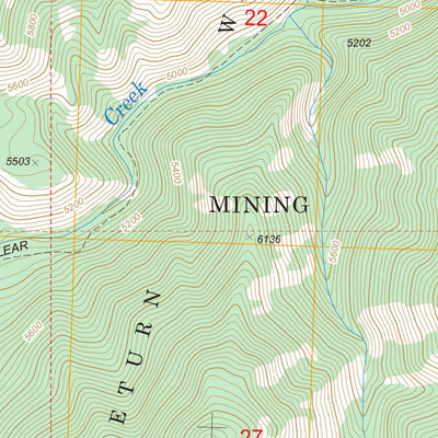 US Forest Service - Topo Gant Ridge, ID FSTopo Legacy digital map
