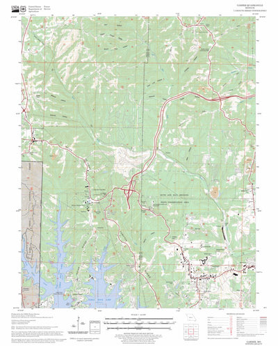 US Forest Service - Topo Garber, MO FSTopo Legacy digital map