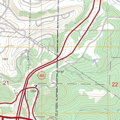 US Forest Service - Topo Garber, MO FSTopo Legacy digital map