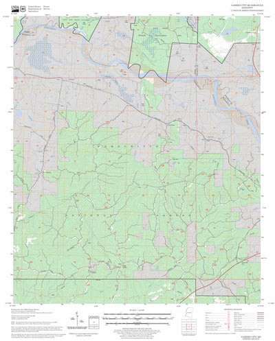 US Forest Service - Topo Garden City, MS FSTopo Legacy digital map
