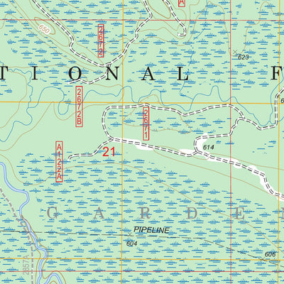 US Forest Service - Topo Garden Corners, MI FSTopo Legacy digital map