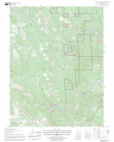 US Forest Service - Topo Garden Valley, CA FSTopo Legacy digital map