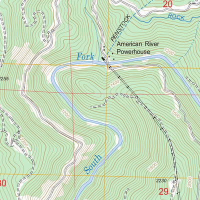 US Forest Service - Topo Garden Valley, CA FSTopo Legacy digital map