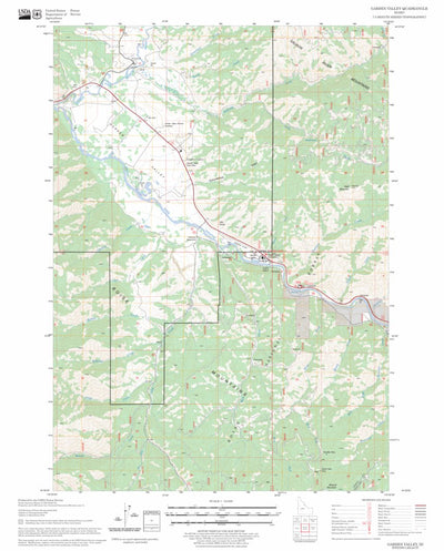 US Forest Service - Topo Garden Valley, ID FSTopo Legacy digital map