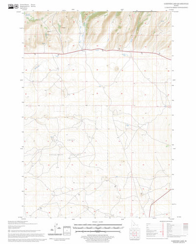 US Forest Service - Topo Gardner Lake, ID FSTopo Legacy digital map
