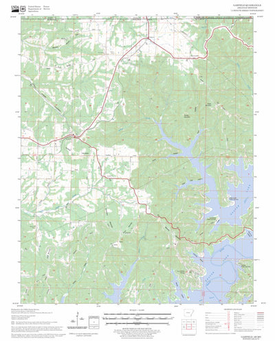 US Forest Service - Topo Garfield, AR - MO FSTopo Legacy digital map