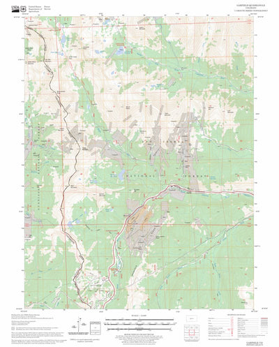 US Forest Service - Topo Garfield, CO FSTopo Legacy digital map