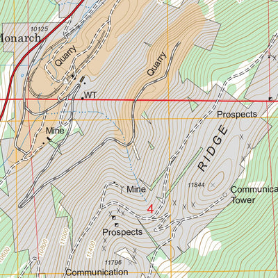 US Forest Service - Topo Garfield, CO FSTopo Legacy digital map