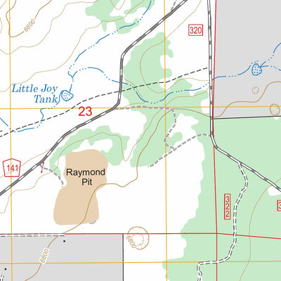 US Forest Service - Topo Garland Prairie, AZ FSTopo Legacy digital map