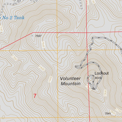 US Forest Service - Topo Garland Prairie, AZ FSTopo Legacy digital map