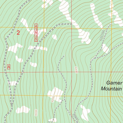 US Forest Service - Topo Garner Mountain, CA FSTopo Legacy digital map