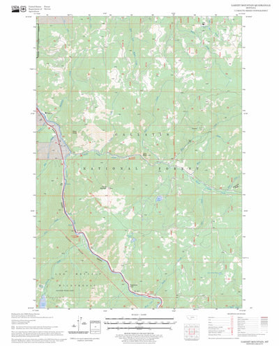 US Forest Service - Topo Garnet Mountain, MT FSTopo Legacy digital map