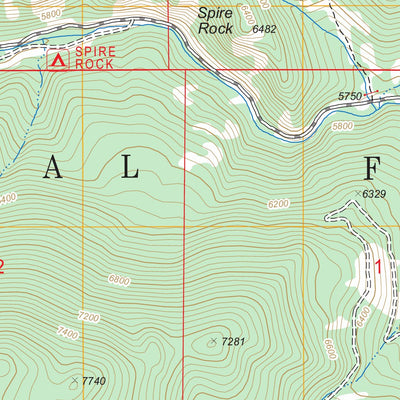 US Forest Service - Topo Garnet Mountain, MT FSTopo Legacy digital map