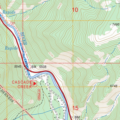 US Forest Service - Topo Garnet Mountain, MT FSTopo Legacy digital map