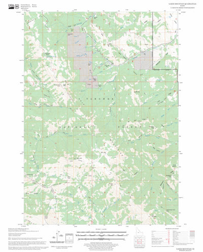 US Forest Service - Topo Garns Mountain, ID FSTopo Legacy digital map