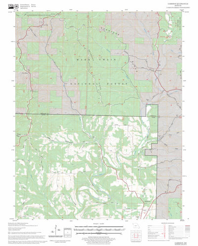 US Forest Service - Topo Garrison, MO FSTopo Legacy digital map