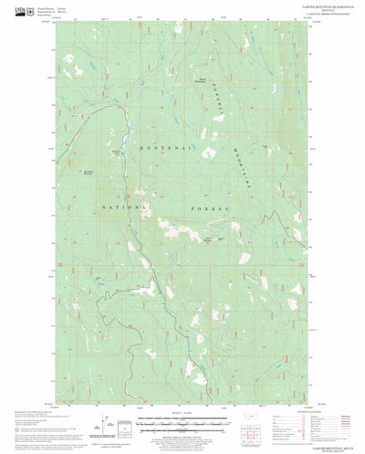 US Forest Service - Topo Garver Mountain, MT FSTopo Legacy digital map