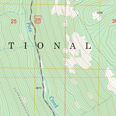 US Forest Service - Topo Garver Mountain, MT FSTopo Legacy digital map