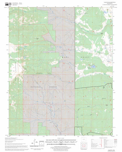 US Forest Service - Topo Gascon, NM FSTopo Legacy digital map