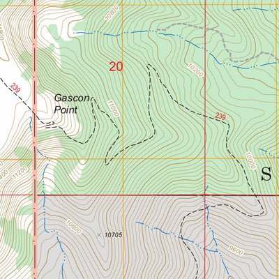 US Forest Service - Topo Gascon, NM FSTopo Legacy digital map