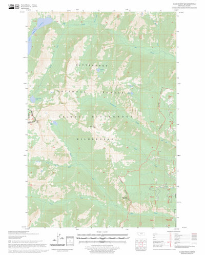 US Forest Service - Topo Gash Point, MT - ID FSTopo Legacy digital map